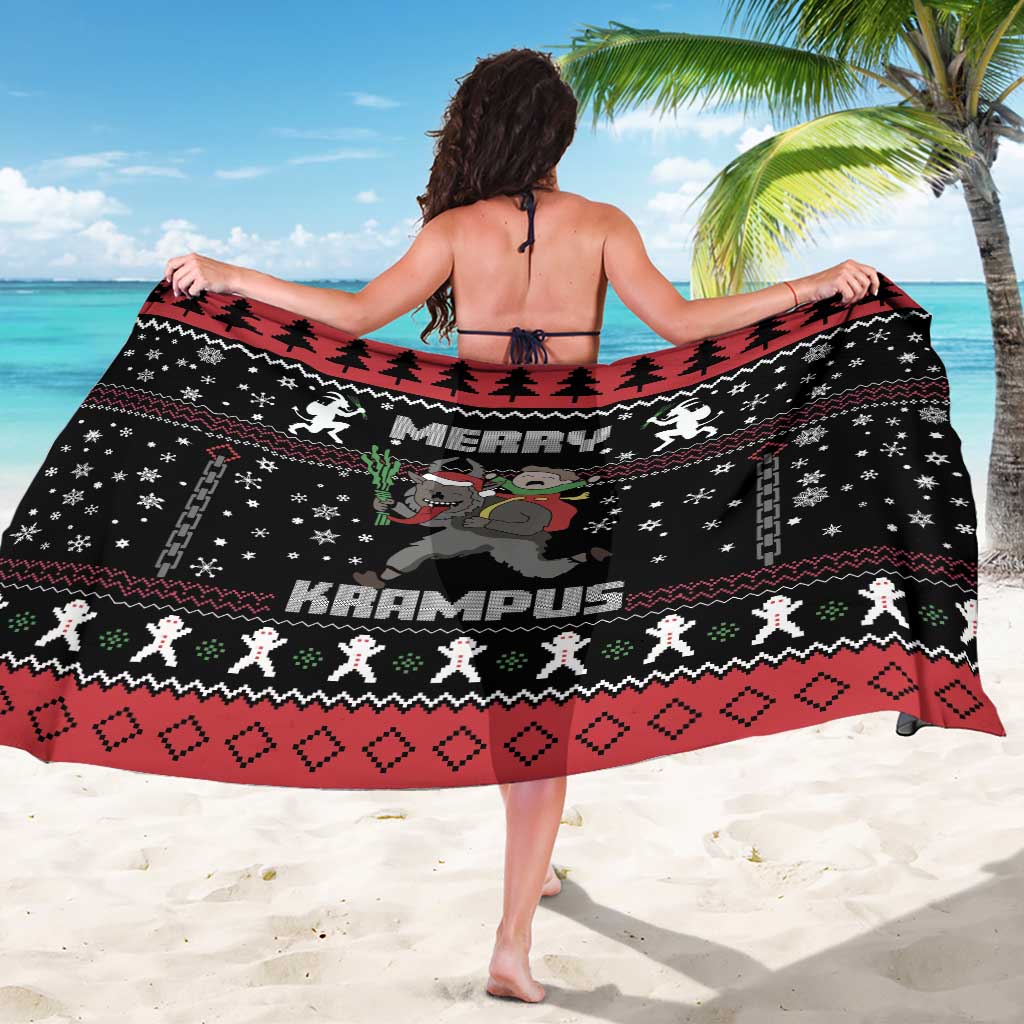Merry Krampus Sarong Christmas Gifts - Wonder Print Shop