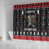 Merry Krampus Shower Curtain Christmas Gifts