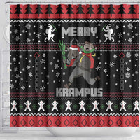 Merry Krampus Shower Curtain Christmas Gifts