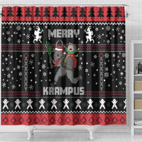 Merry Krampus Shower Curtain Christmas Gifts