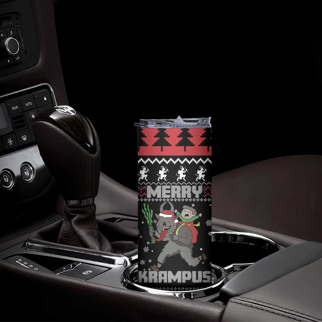 Merry Krampus Skinny Tumbler Christmas Gifts - Wonder Print Shop