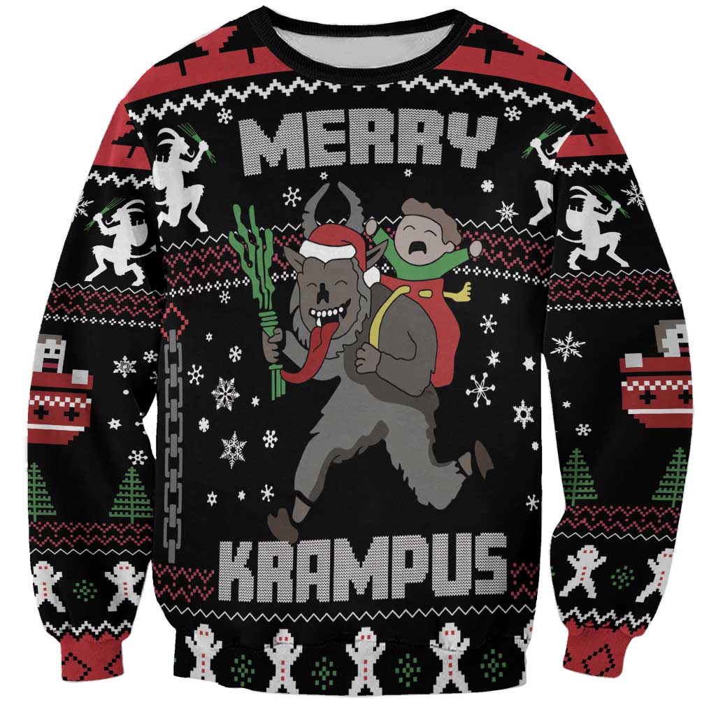 Merry Krampus Sweatshirt Christmas Gifts - Wonder Print Shop