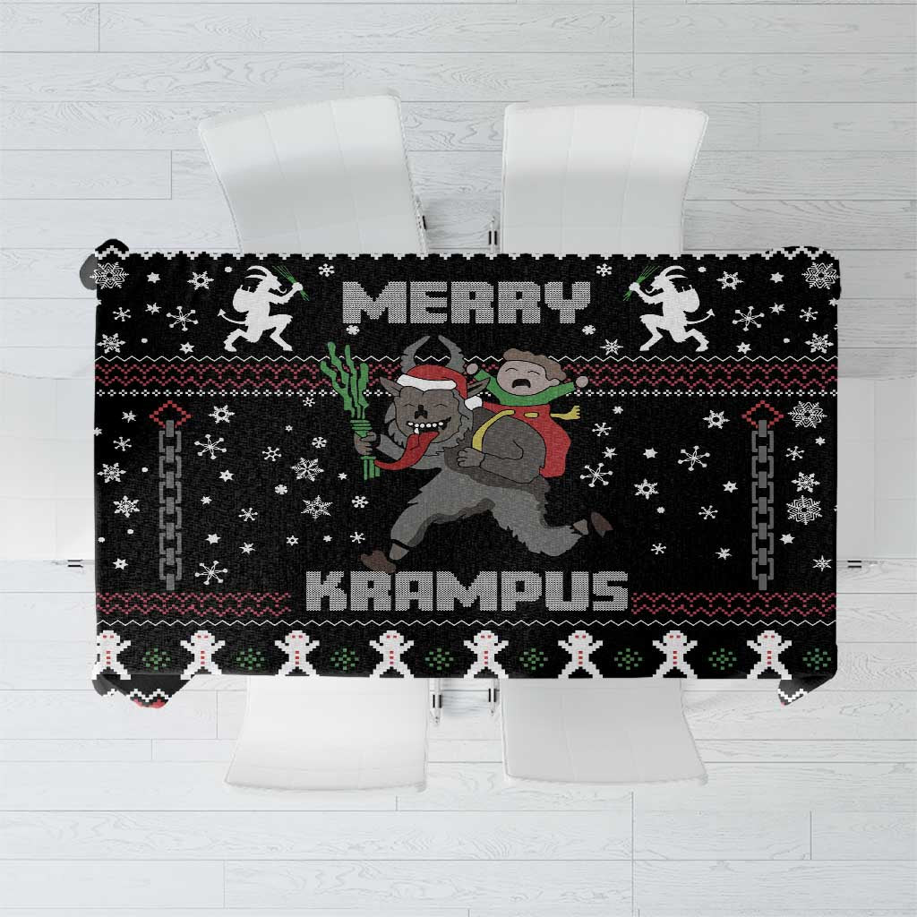 Merry Krampus Tablecloth Christmas Gifts - Wonder Print Shop