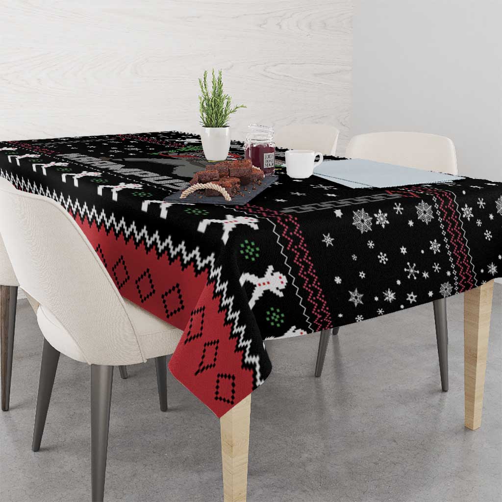 Merry Krampus Tablecloth Christmas Gifts - Wonder Print Shop