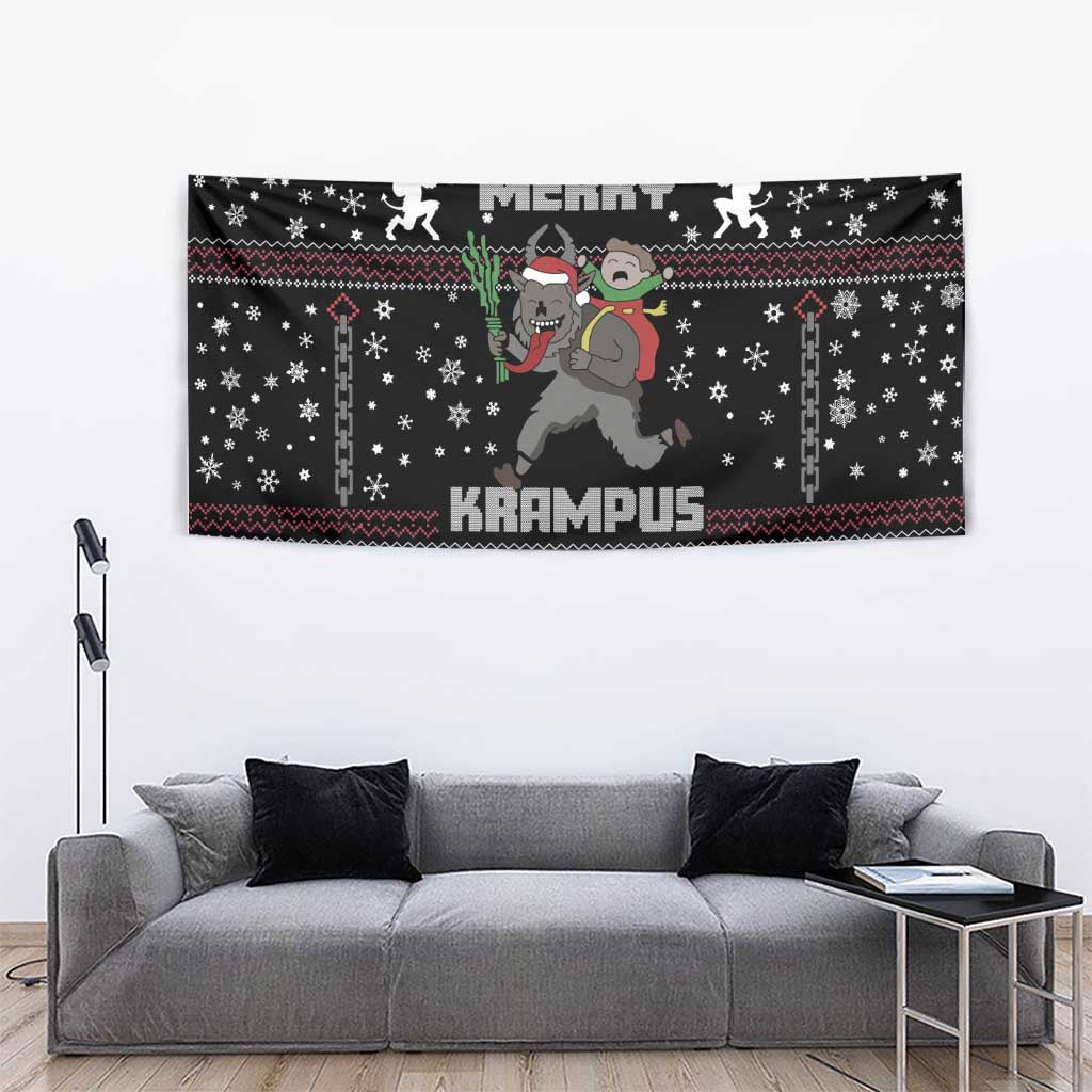 Merry Krampus Tapestry Christmas Gifts - Wonder Print Shop