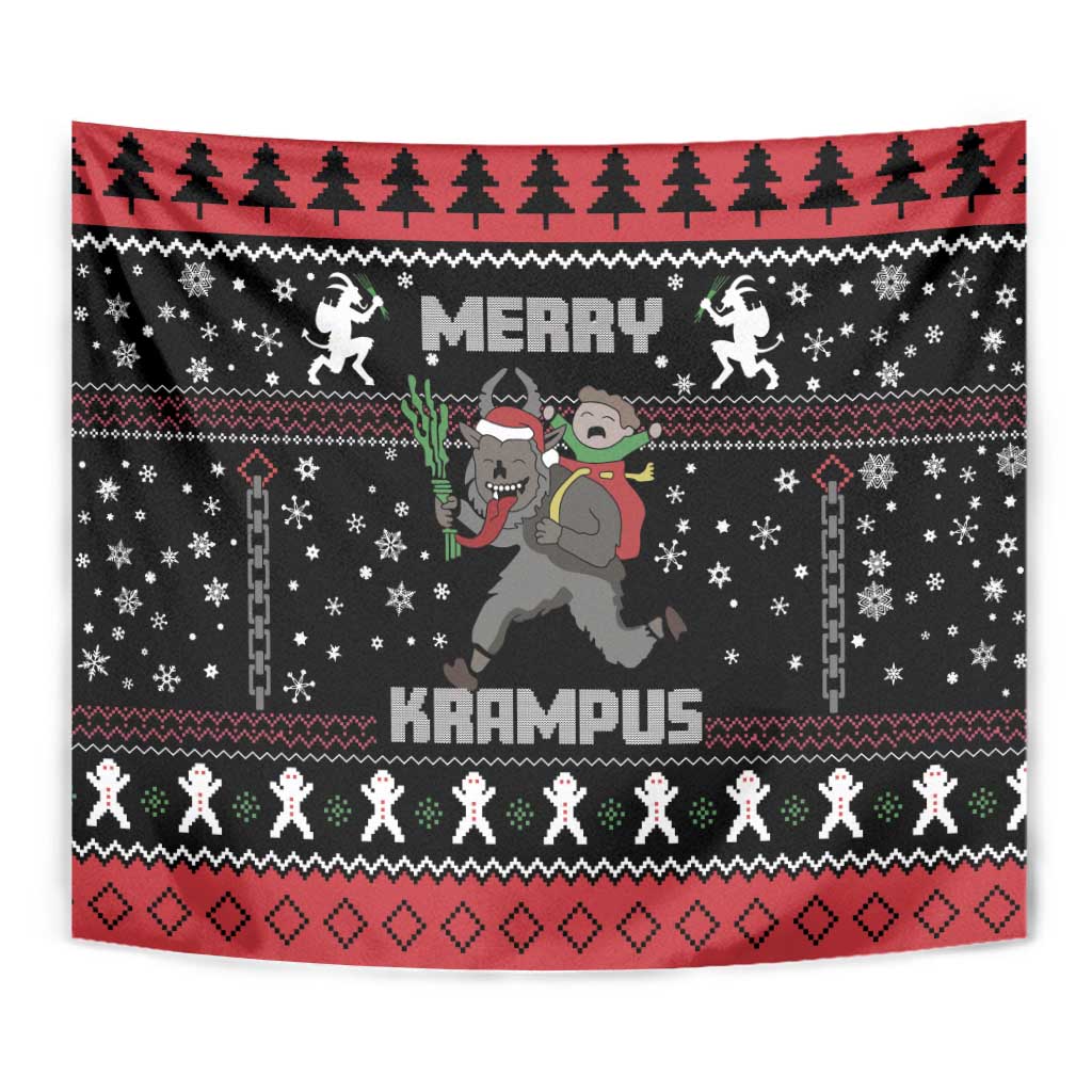 Merry Krampus Tapestry Christmas Gifts - Wonder Print Shop