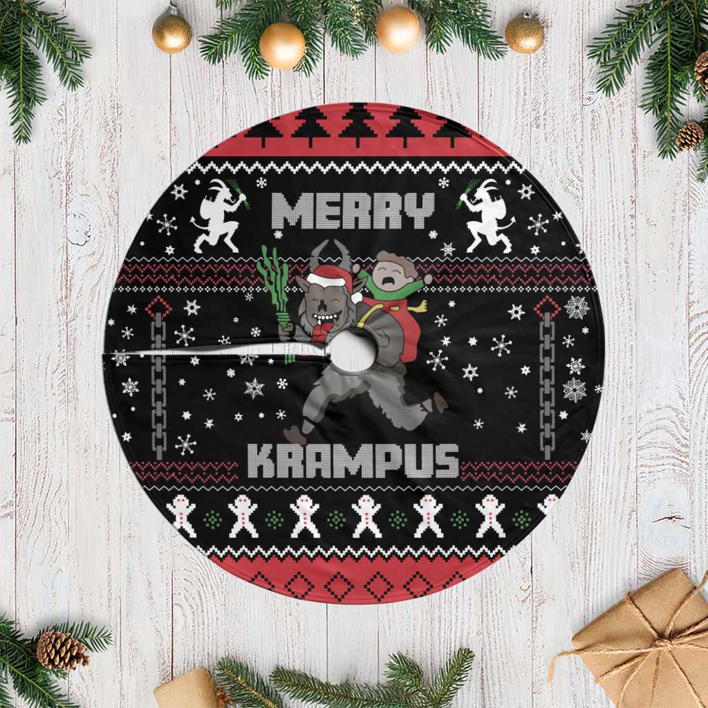 Merry Krampus Tree Skirt Christmas Gifts - Wonder Print Shop