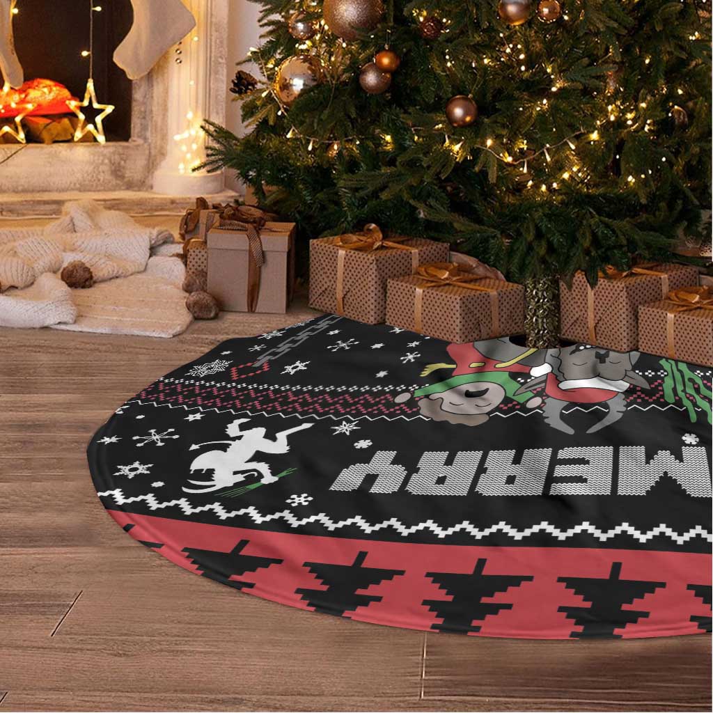 Merry Krampus Tree Skirt Christmas Gifts - Wonder Print Shop