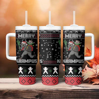 Merry Krampus Tumbler With Handle Christmas Gifts - Wonder Print Shop