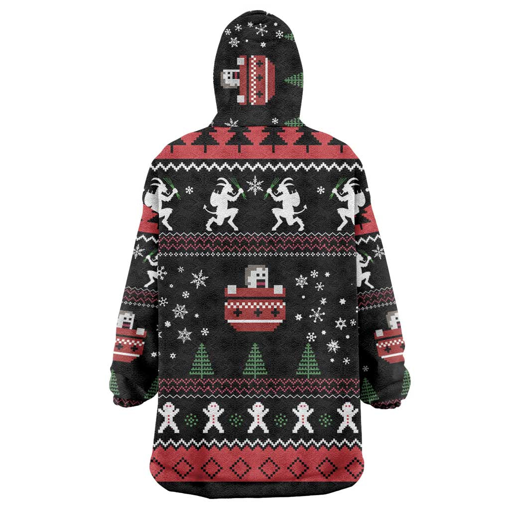 Merry Krampus Wearable Blanket Hoodie Christmas Gifts - Wonder Print Shop