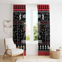 Merry Krampus Window Curtain Christmas Gifts - Wonder Print Shop