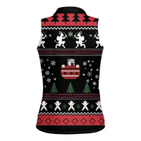 Merry Krampus Women Sleeveless Polo Shirt Christmas Gifts - Wonder Print Shop