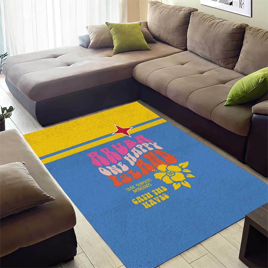 Aruba Area Rug One Happy Island 2025 - Wonder Print Shop