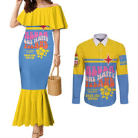 Aruba Couples Matching Mermaid Dress and Long Sleeve Button Shirt One Happy Island 2025