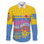 Aruba Family Matching Long Sleeve Bodycon Dress and Hawaiian Shirt One Happy Island 2025 - Wonder Print Shop