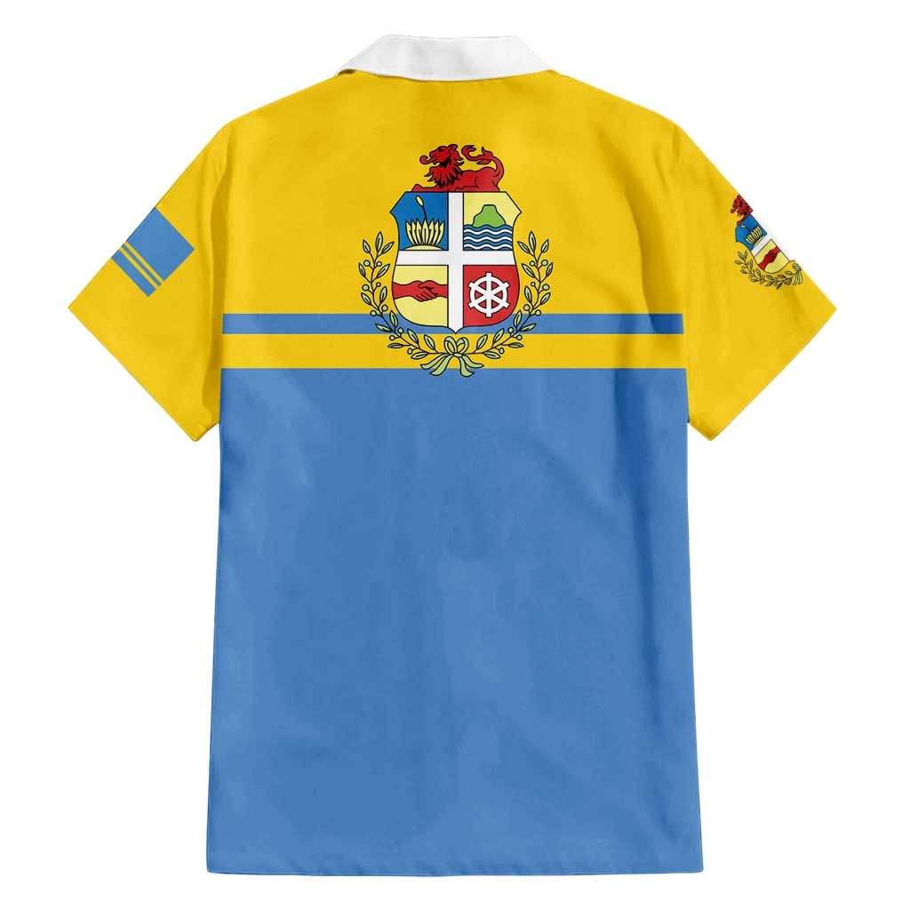 Aruba Family Matching Off Shoulder Short Dress and Hawaiian Shirt One Happy Island 2025 - Wonder Print Shop