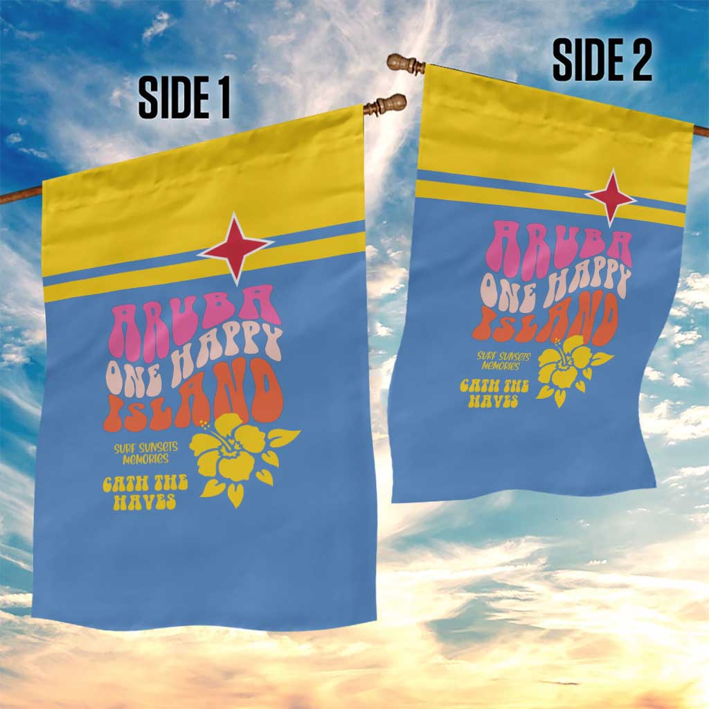 Aruba Garden Flag One Happy Island 2025 - Wonder Print Shop