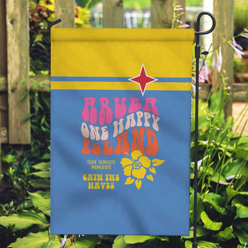 Aruba Garden Flag One Happy Island 2025 - Wonder Print Shop