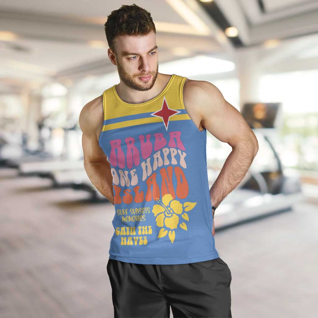 Aruba Men Tank Top One Happy Island 2025 - Wonder Print Shop