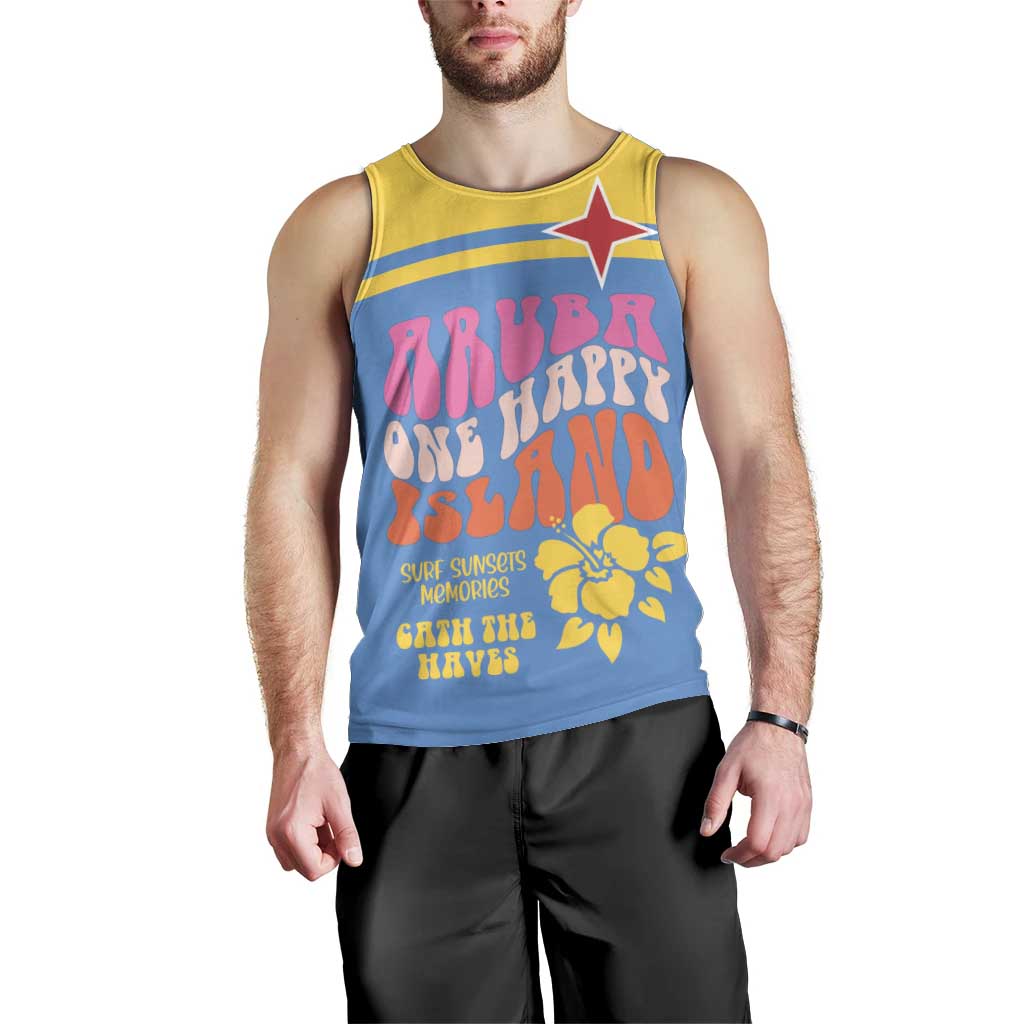Aruba Men Tank Top One Happy Island 2025 - Wonder Print Shop