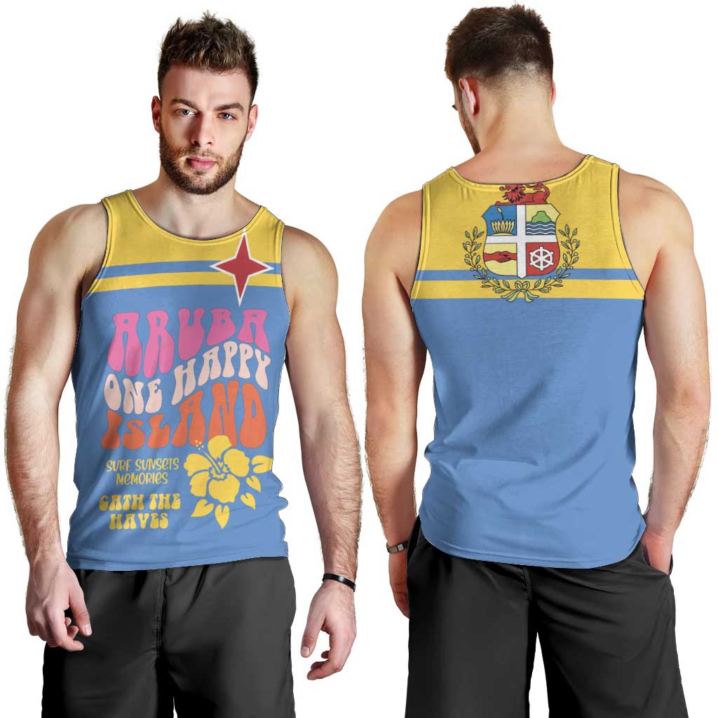 Aruba Men Tank Top One Happy Island 2025 - Wonder Print Shop