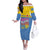 Aruba Off The Shoulder Long Sleeve Dress One Happy Island 2025 - Wonder Print Shop