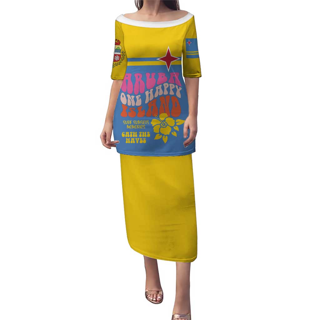 Aruba Puletasi One Happy Island 2025 - Wonder Print Shop