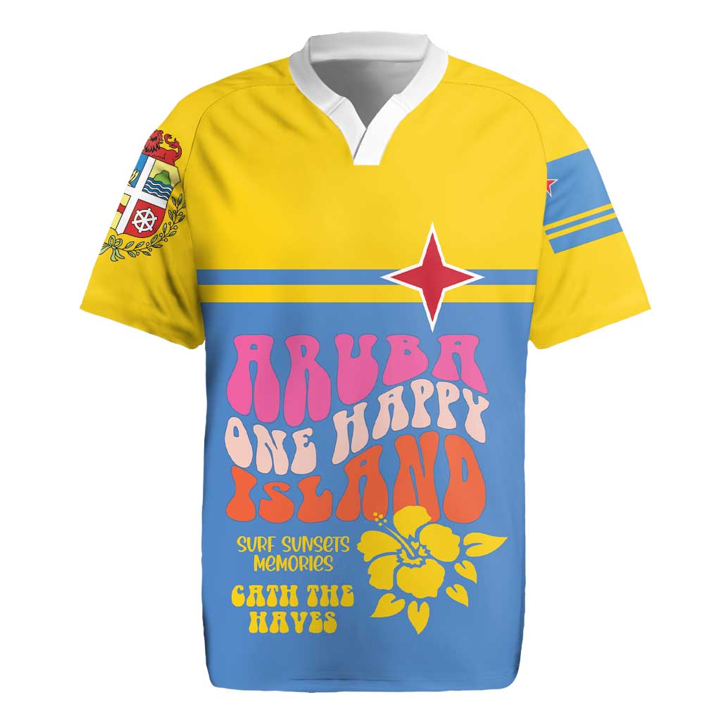 Aruba Rugby Jersey One Happy Island 2025 - Wonder Print Shop