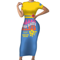 Aruba Short Sleeve Bodycon Dress One Happy Island 2025 - Wonder Print Shop