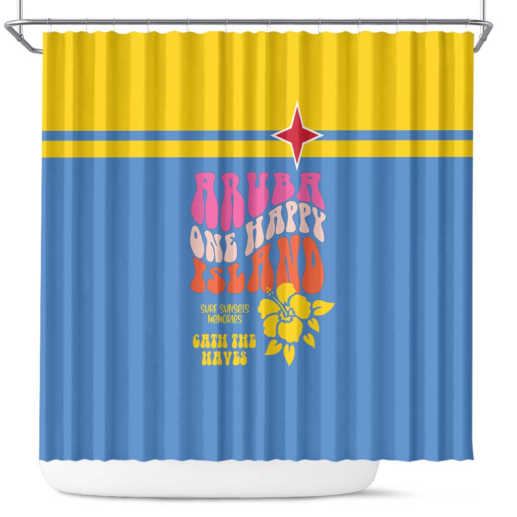 Aruba Shower Curtain One Happy Island 2025
