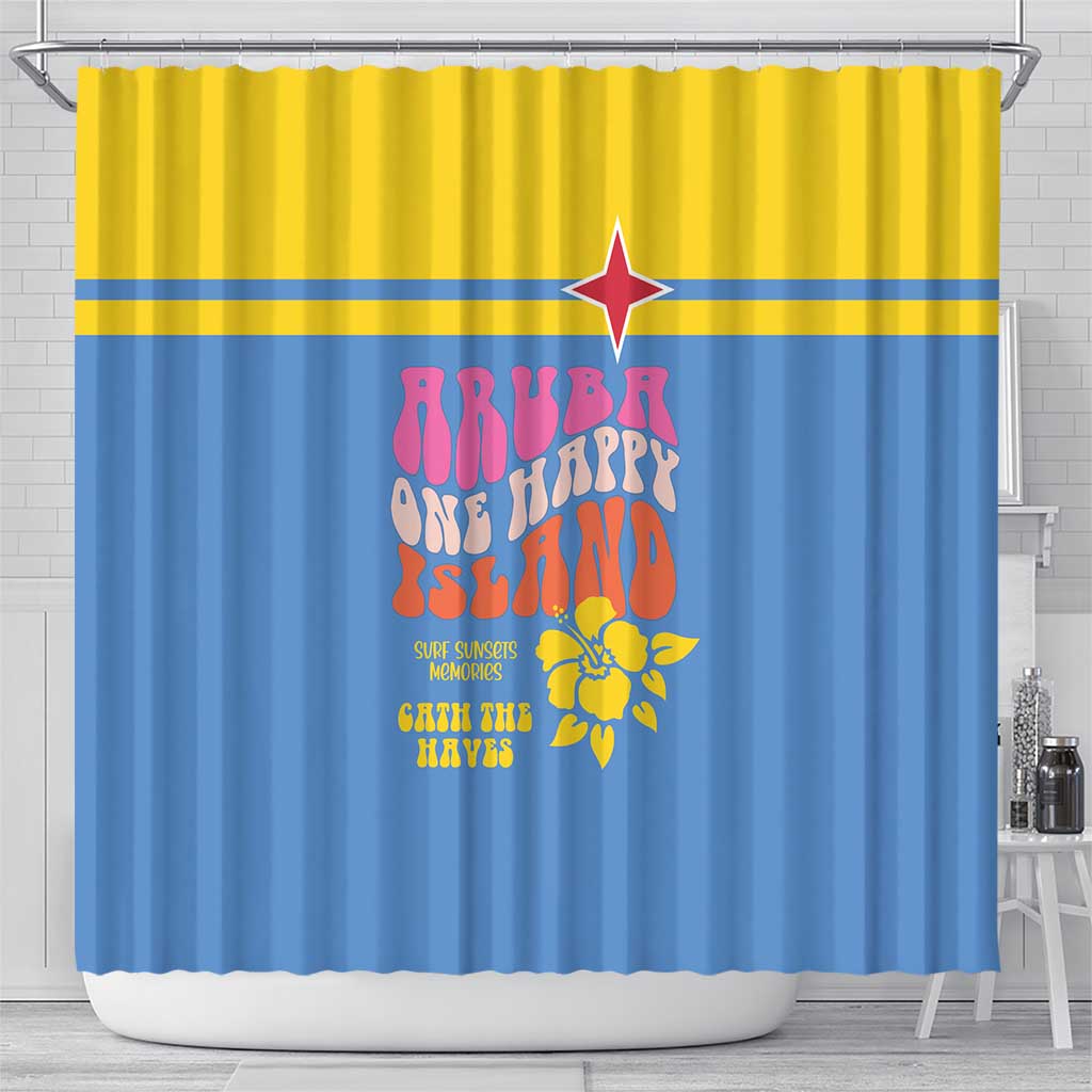 Aruba Shower Curtain One Happy Island 2025