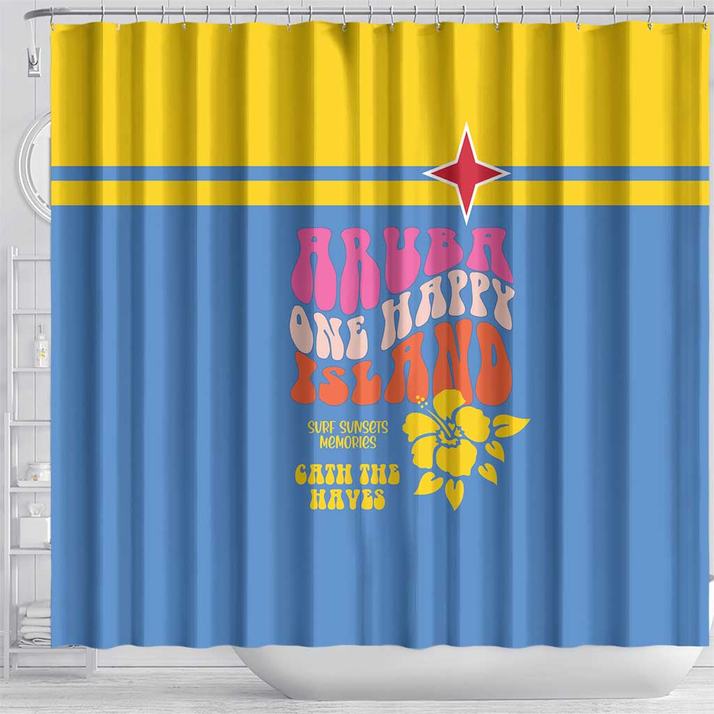 Aruba Shower Curtain One Happy Island 2025