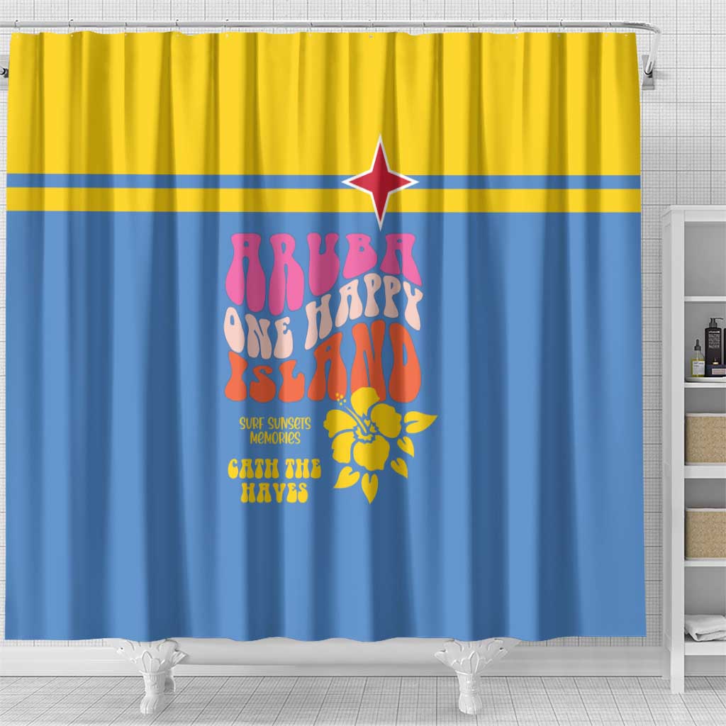 Aruba Shower Curtain One Happy Island 2025