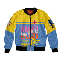 Aruba Sleeve Zip Bomber Jacket One Happy Island 2025 - Wonder Print Shop