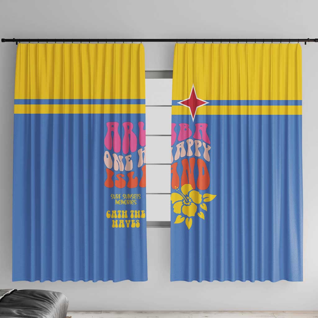 Aruba Window Curtain One Happy Island 2025 - Wonder Print Shop