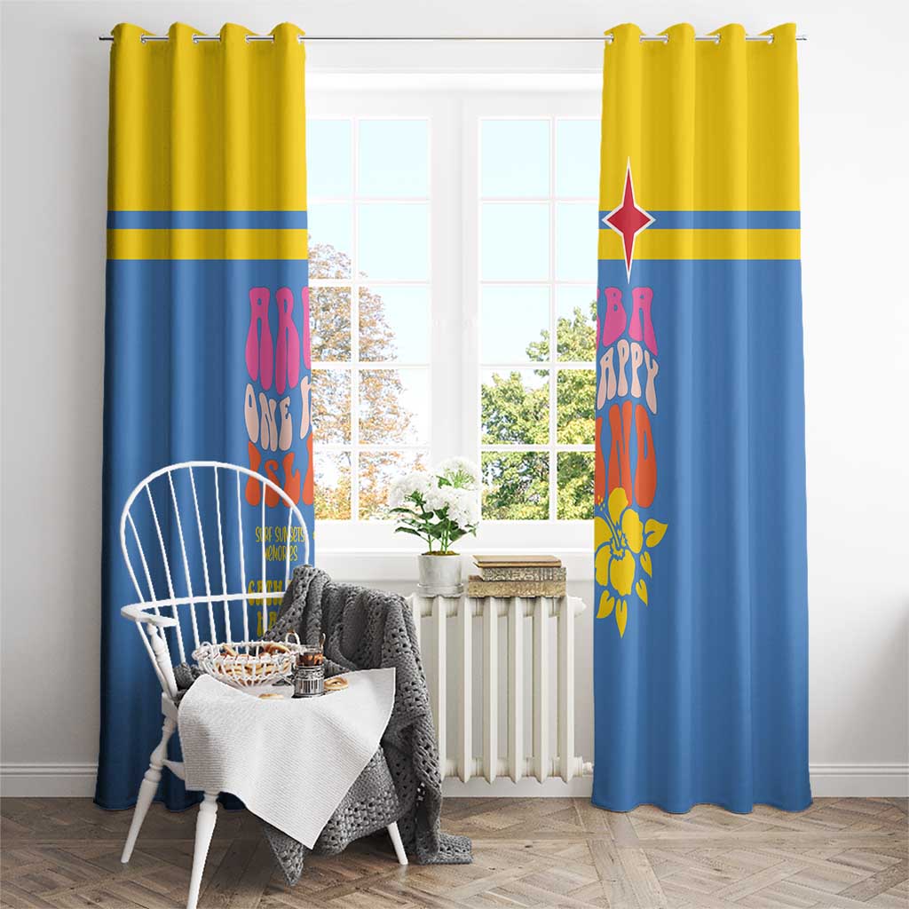 Aruba Window Curtain One Happy Island 2025 - Wonder Print Shop