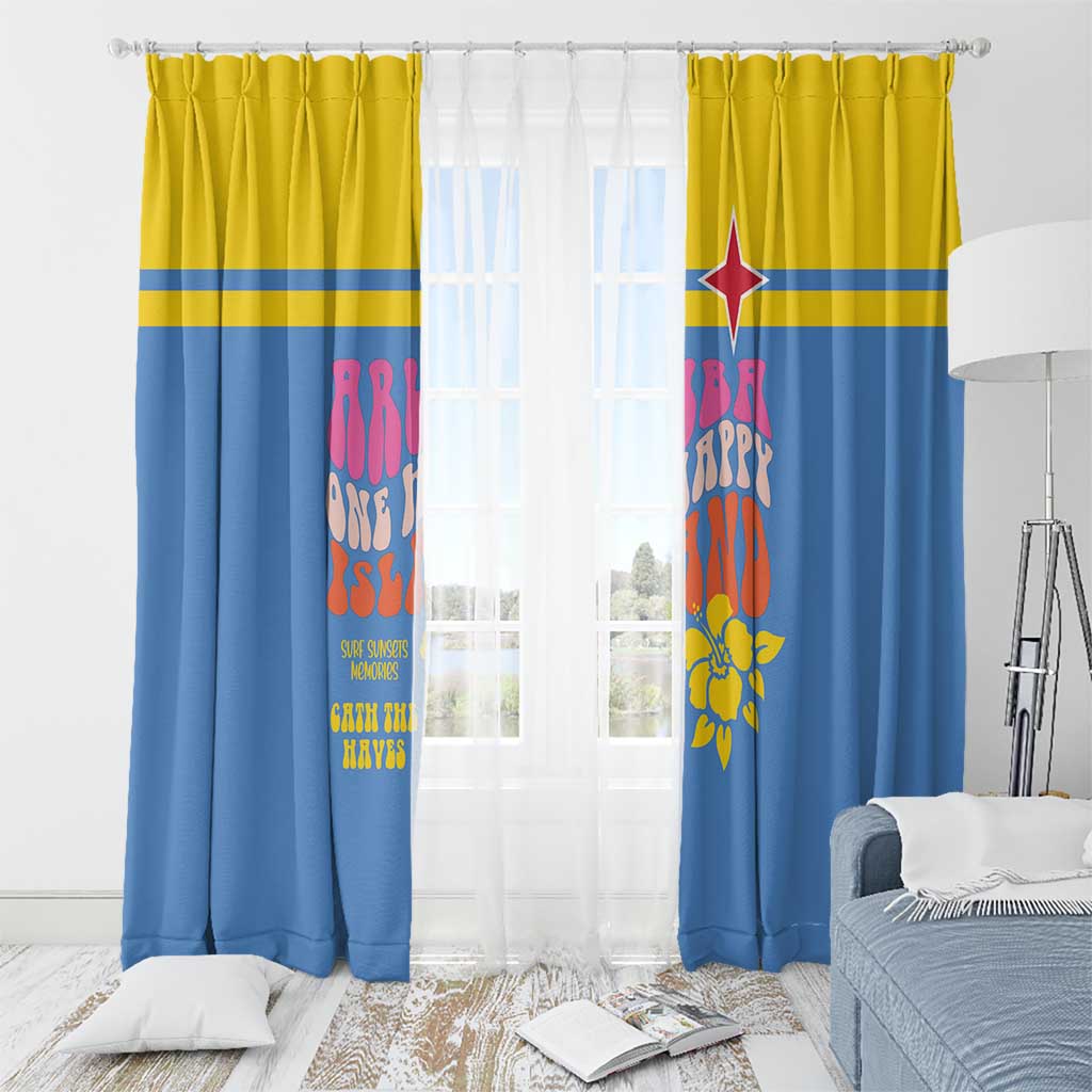 Aruba Window Curtain One Happy Island 2025 - Wonder Print Shop