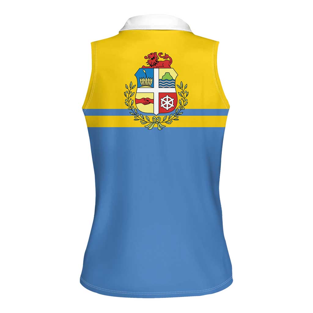 Aruba Women Sleeveless Polo Shirt One Happy Island 2025 - Wonder Print Shop