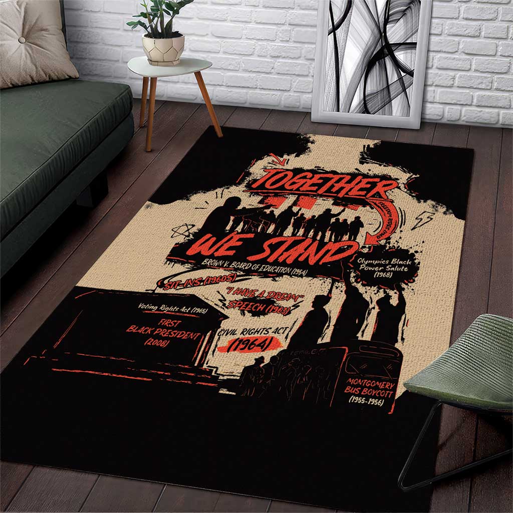 Together We Stand Area Rug African American - Wonder Print Shop