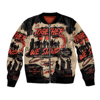 Together We Stand Bomber Jacket African American - Wonder Print Shop