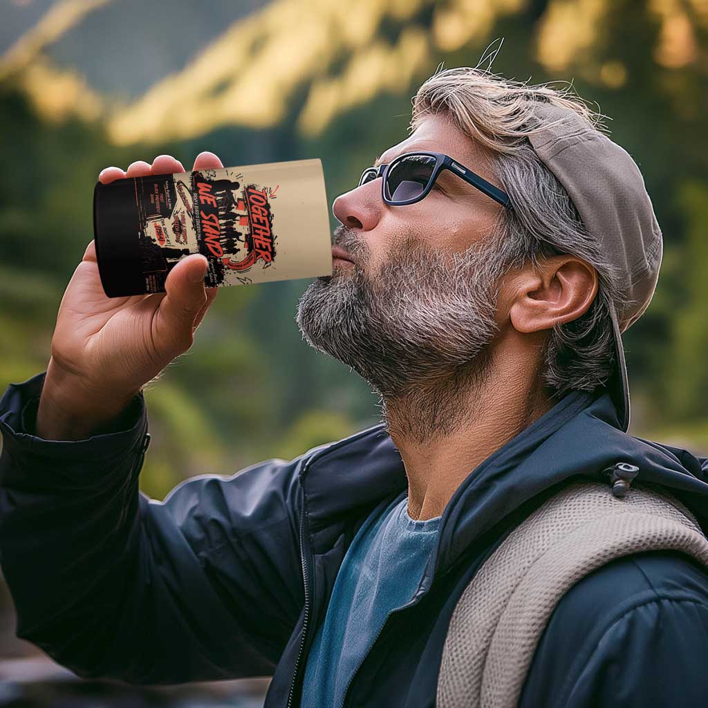 Together We Stand 4 in 1 Can Cooler Tumbler African American - Wonder Print Shop