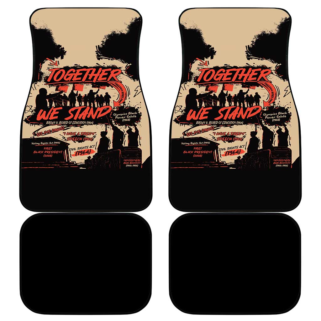 Together We Stand Car Mats African American - Wonder Print Shop