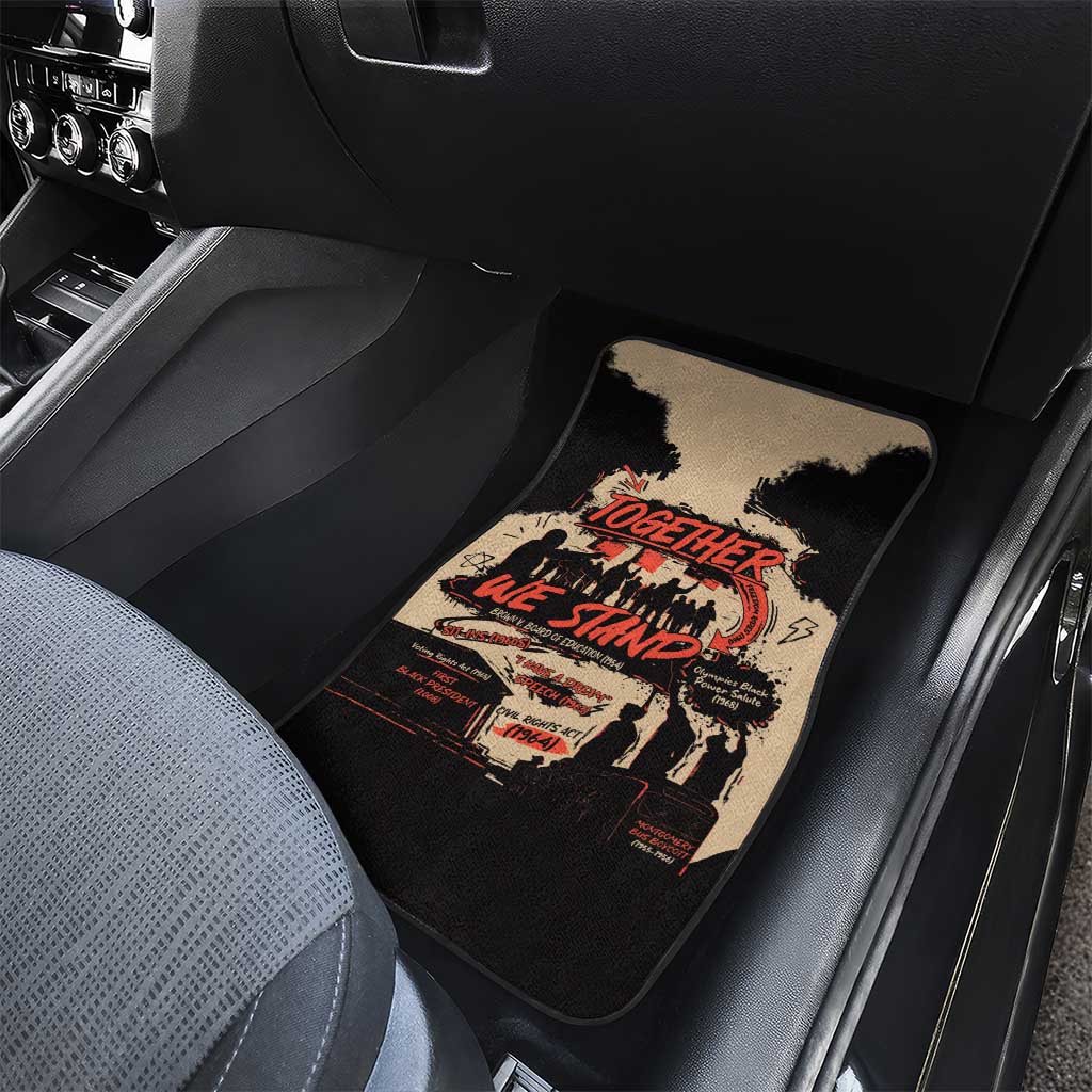 Together We Stand Car Mats African American - Wonder Print Shop
