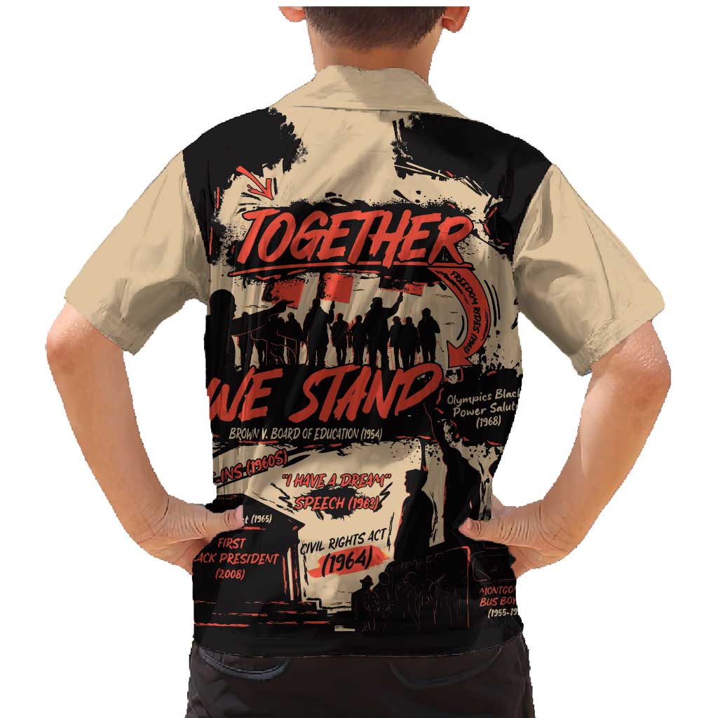 Together We Stand Family Matching Mermaid Dress and Hawaiian Shirt African American - Wonder Print Shop