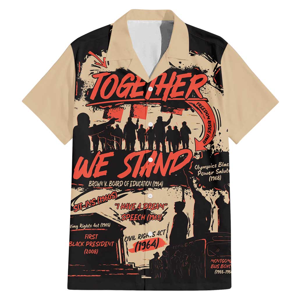Together We Stand Family Matching Mermaid Dress and Hawaiian Shirt African American - Wonder Print Shop