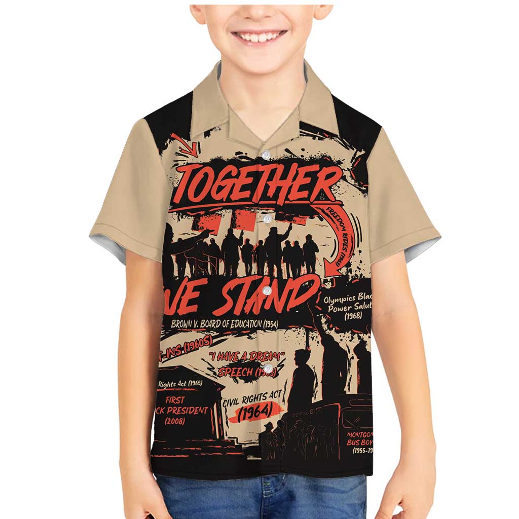 Together We Stand Family Matching Mermaid Dress and Hawaiian Shirt African American - Wonder Print Shop