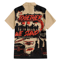 Together We Stand Family Matching Off The Shoulder Long Sleeve Dress and Hawaiian Shirt African American - Wonder Print Shop