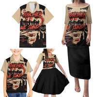 Together We Stand Family Matching Puletasi and Hawaiian Shirt African American - Wonder Print Shop