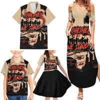 Together We Stand Family Matching Summer Maxi Dress and Hawaiian Shirt African American - Wonder Print Shop