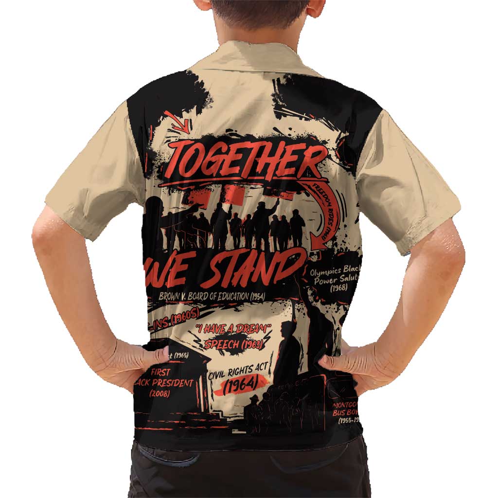Together We Stand Hawaiian Shirt African American - Wonder Print Shop